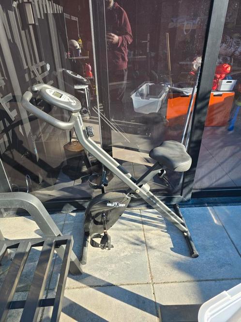 Ergometer Fiets X-frame, Sport en Fitness, Fitnessapparatuur, Gebruikt, Hometrainer, Metaal, Ophalen