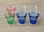 6 nieuwe Picardie glazen in verschillende kleuren, 200 ml, Ophalen of Verzenden, Nieuw, Waterglas