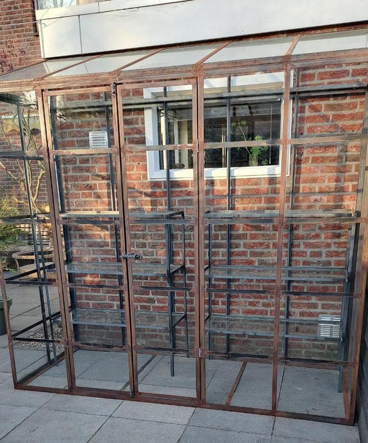 Muurkas, Tuin en Terras, Kassen, Nieuw, Muurkas, Staal, Glas, Ophalen