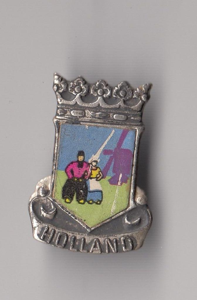 Holland Molen broche, Verzamelen, Speldjes, Pins en Buttons, Gebruikt, Speldje of Pin, Overige onderwerpen, Ophalen of Verzenden