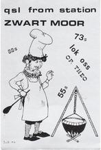 Oss QSL kaart Zwart Moor, Ophalen of Verzenden, 1980 tot heden, Ongelopen, Overige thema's