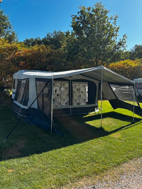 Caravanvoortent Obelink Milaan 300 - maat 8, Caravans en Kamperen, Tenten, Zo goed als nieuw, Ophalen