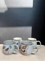 Handgeschildetde mokken vogel dessin, Ophalen of Verzenden, Zo goed als nieuw, Overige stijlen, Kop(pen) en/of Schotel(s)