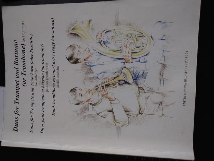 17 trompet boeken, Muziek en Instrumenten, Bladmuziek, Gebruikt, Les of Cursus, Klassiek, Trompet, Ophalen