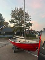 Leuke open zeilboot met 5pk honda en trailer, Watersport en Boten, Ophalen, Gebruikt, Overige typen, 3 tot 6 meter