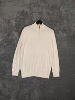 District Indigo Trui Half Zip XL Katoen Kasjmier Crème, Overige kleuren, ., District indigo, Maat 56/58 (XL)