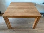 Vierkante zware teak eettafel, Huis en Inrichting, Tafels | Eettafels, Ophalen, Gebruikt, Vierkant, 50 tot 100 cm