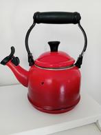Le Creuset Waterkoker Set - Zwart & Rood, Ophalen of Verzenden, Gebruikt