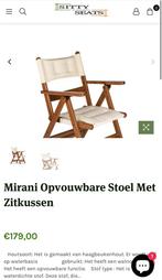 vintage tuin inklapbare Stoel Met Zitkussen LEEGVERKOOP, Ophalen, Nieuw