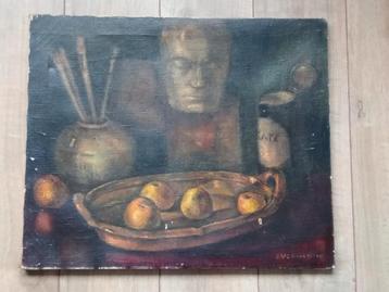 Stilleven - olie op doek - Jean Vervisch beschikbaar voor biedingen