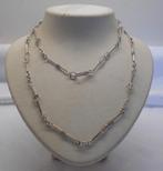 Zilveren antieke sierketting nr.1786, Sieraden, Tassen en Uiterlijk, Antieke sieraden, Verzenden, Zilver, Ketting