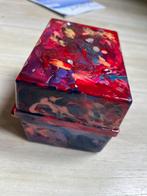 Opberdoosje beschilderd, Ophalen of Verzenden, Gebruikt, Overige kleuren, Hardcase