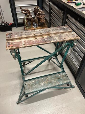 Black and Decker workmate 2x groen en blauw beschikbaar voor biedingen