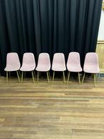 6 roze  Stoelen, Ophalen, Gebruikt, Overige kleuren, Stof