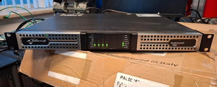 Powersoft QUATTROCANALI 1204 DSP+ 4 kanaals pro versterker, Audio, Tv en Foto, Versterkers en Receivers, Zo goed als nieuw, Overige systemen