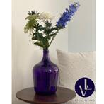 Vaas Fles Glas Paars, Overige kleuren, Veens Living, Nieuw, Glas