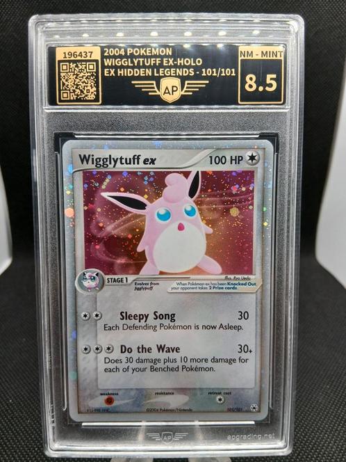 Wigglytuff ex - Hidden Legends - AP 8.5, Hobby en Vrije tijd, Verzamelkaartspellen | Pokémon, Zo goed als nieuw, Losse kaart, Foil
