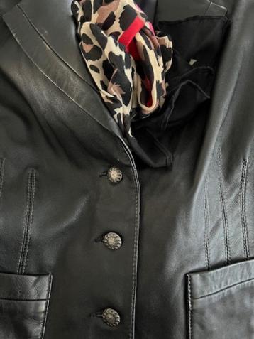 ARMA LEDER Leren blazer jasje zwart maat 42 beschikbaar voor biedingen
