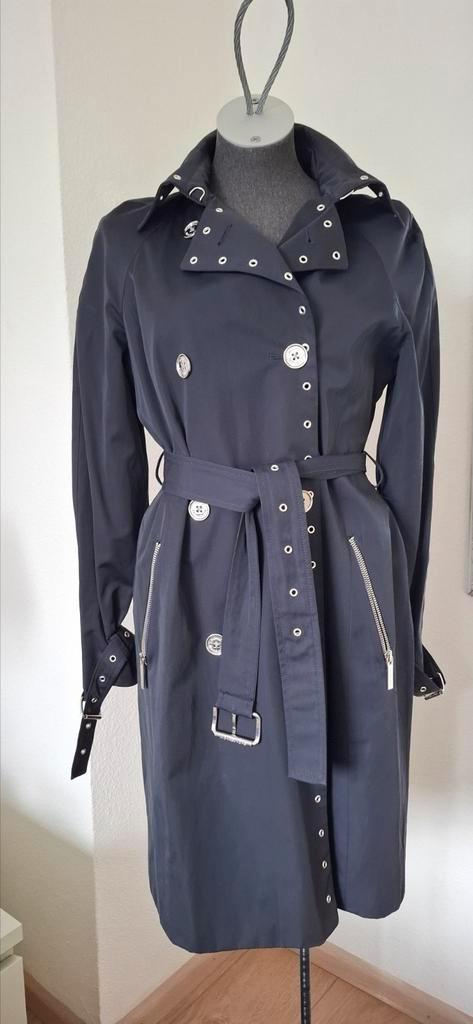 Michael Kors jas mantel trenchcoat tussenjas blauw S 36 izgs, Kleding | Dames, Jassen | Winter, Zo goed als nieuw, Maat 36 (S)