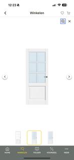 CanDo binnendeur Leeds facet glas 83x201,5 stomp, Ophalen, Zo goed als nieuw