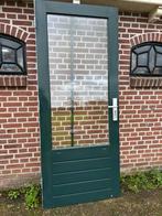 Nette hardhouten achterdeur 88x211,5cm., Ophalen, 80 tot 100 cm, 200 tot 215 cm, Glas