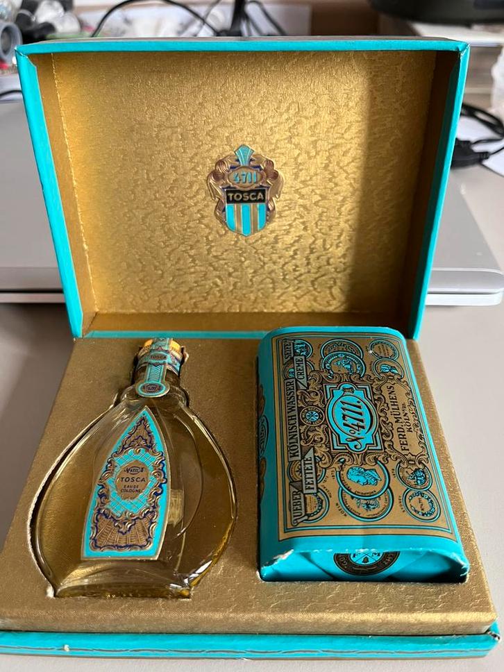 Tosca 4711 set cologne en zeep origineel, Verzamelen, Parfumverzamelingen, Zo goed als nieuw, Parfumfles, Ophalen of Verzenden