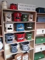 emaille oliestellen div. uitvoeringen 1-2-3-4 pitters 3foto, Antiek en Kunst, Antiek | Emaille, Ophalen of Verzenden