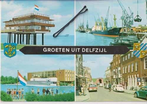 Groeten uit Delfzijl, Verzamelen, Ansichtkaarten | Nederland, Ongelopen, Groningen, Ophalen of Verzenden