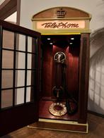 Retro Telefoon in Britse Telefooncel – met Verlichting, Ophalen of Verzenden