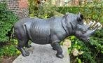 NEUSHOORN / BRONZEN BEELD / AANBIEDING, Nieuw, Wild dier, Ophalen of Verzenden, Beeldje of Figuurtje