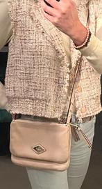 Beige SMAAK AMSTERDAM tasje + goudkleur hardware + lang heng, Sieraden, Tassen en Uiterlijk, Tassen | Damestassen, Ophalen of Verzenden