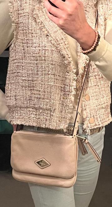 Beige SMAAK AMSTERDAM tasje + goudkleur hardware + lang heng beschikbaar voor biedingen