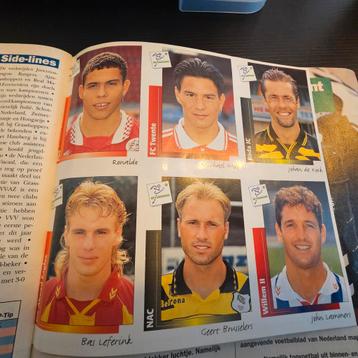 Voetbal 96 Panini Sheet met Ronaldo & Kluivert beschikbaar voor biedingen
