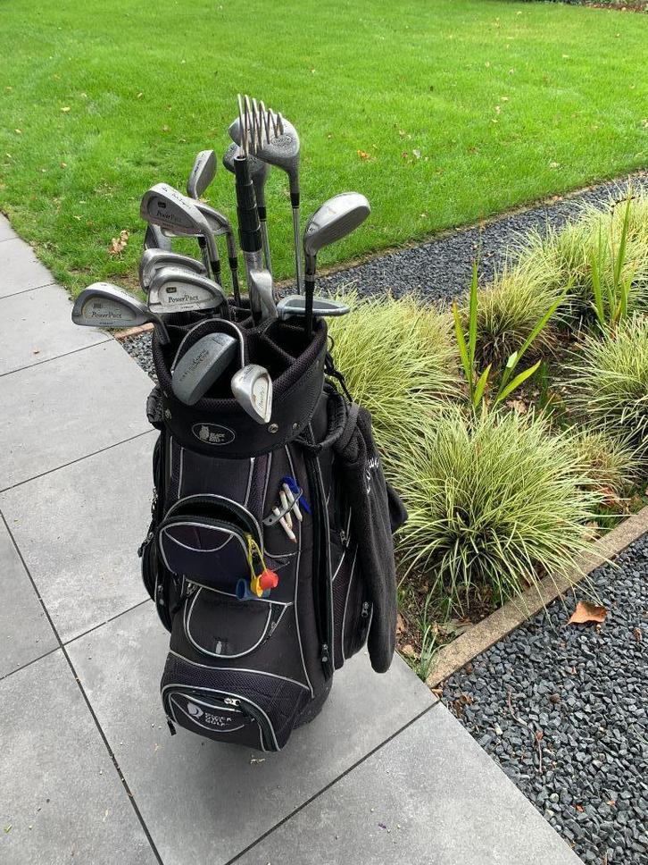 Volledige golfset met tas en nog meer...., Sport en Fitness, Golf, Gebruikt, Set, Overige merken, Ophalen of Verzenden