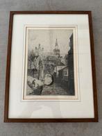 Ets Hendrik de Laat ‘ Marktstraat t Bosch’, Antiek en Kunst, Ophalen