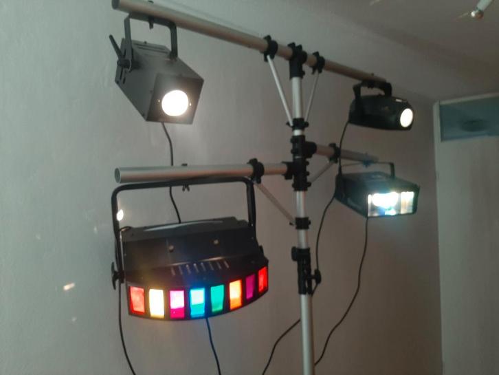 Complete Lichtset met Statief, Muziek en Instrumenten, Licht en Laser, Gebruikt, Licht, Geluidgestuurd, Kleur, Stroboscoopeffect