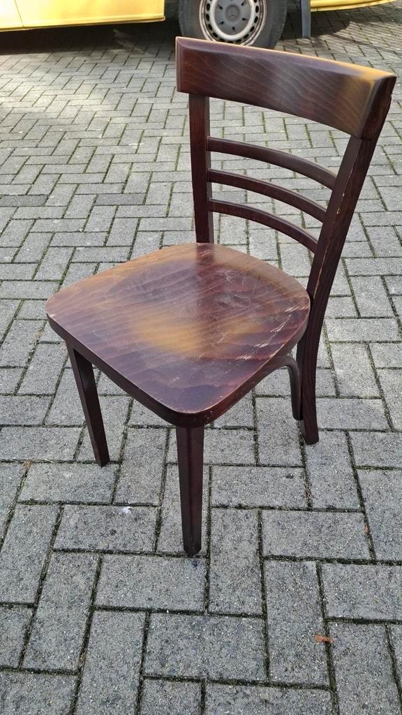 12 cafe bistro thonet stoelen leuke partij bruin hout horeca, Huis en Inrichting, Stoelen, Gebruikt, Vijf, Zes of meer stoelen