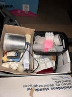 Kaarsspullen: mallen, smeltkroes, heat gun, Ophalen of Verzenden, Gebruikt, Materiaal