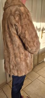 Vintage echte nerts bontjas mink coat beige maat M/L, Ophalen of Verzenden, Zo goed als nieuw, Maat 38/40 (M), Beige
