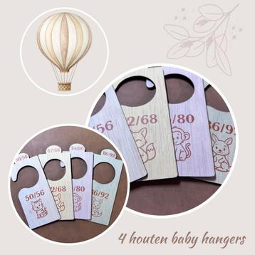 houten baby kledinghangers beschikbaar voor biedingen