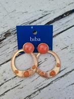 Biba oorbellen goud rond brique oranje 4 euro pp nieuw, Sieraden, Tassen en Uiterlijk, Oorbellen, Overige materialen, Hangers