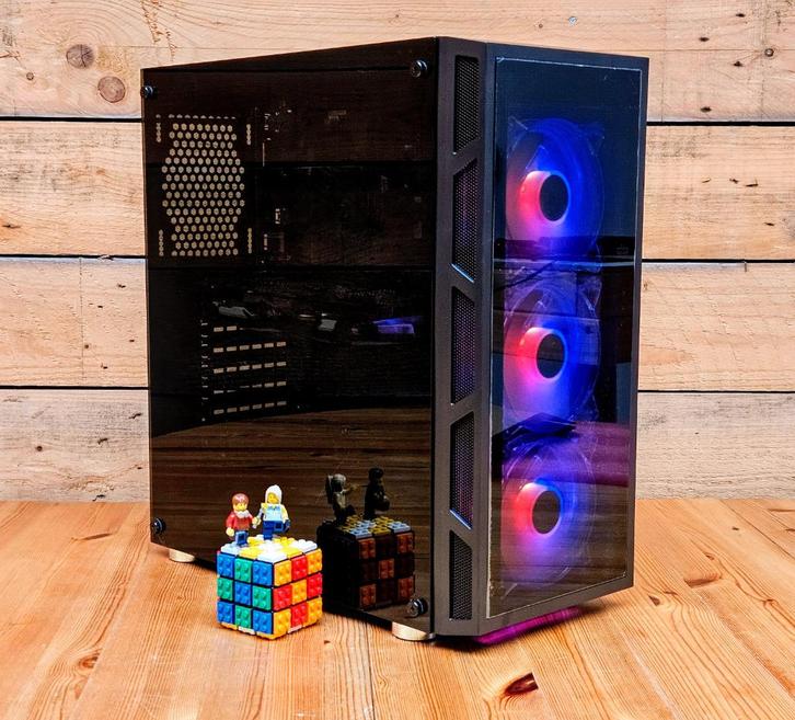 Intel RGB Game PC (i5-8400 16GB GTX 1060 6G 250GB SSD 1TB HD, Computers en Software, Desktop Pc's, Zo goed als nieuw, 4 Ghz of meer
