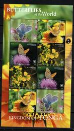 tonga 2020 pf blok vlinders bloemen butterflies insecten, Ophalen of Verzenden, Dier of Natuur