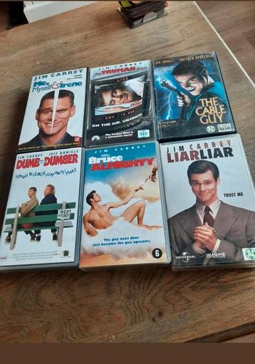 6 Jim Carrey videobanden. beschikbaar voor biedingen