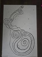 Abstracte Tekening op A3, Ophalen of Verzenden