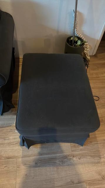 Ektorp Ikea 3-zits bank met Hocker Hakebo donkergrijs - afbeelding 3