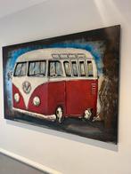 METALEN 3D SCHILDERIJ - VOLKSWAGEN BUSJE T1, Overige typen, Ophalen of Verzenden, Zo goed als nieuw, 100 tot 125 cm