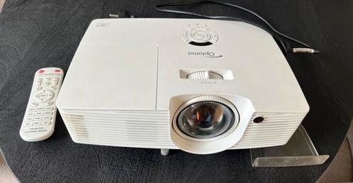 Optoma W316ST short trow Beamer met projectiescherm en boxen, Audio, Tv en Foto, Beamers, Ophalen
