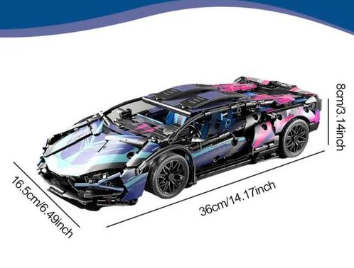 Modelbouw lamborghini schaal 1:14. Bestaat uit 1280 stuks., Hobby en Vrije tijd, Modelauto's | Overige schalen, Zo goed als nieuw