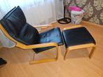 Fauteuil met voetenbank, Ophalen, Gebruikt, 50 tot 75 cm, 50 tot 75 cm